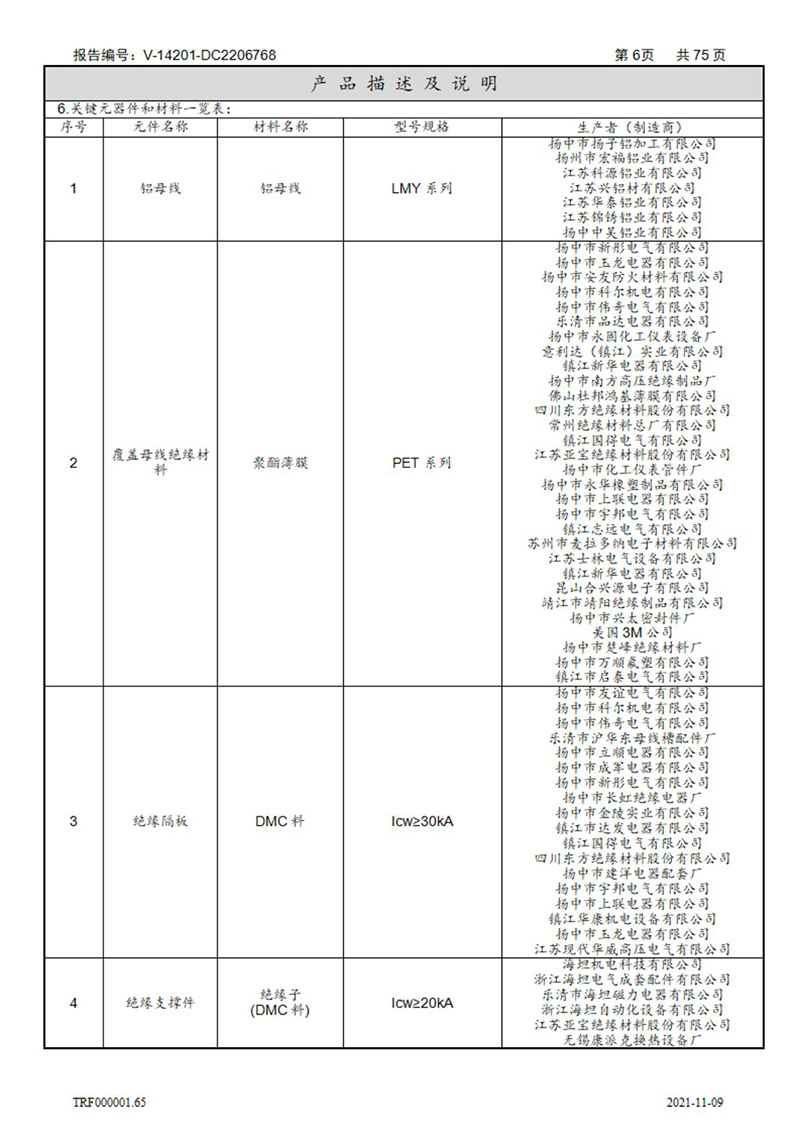 密集型母線槽型式試驗報告_06
