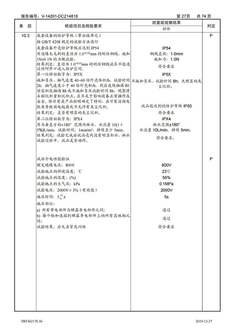 母線槽400A-1250A型式試驗報告_27