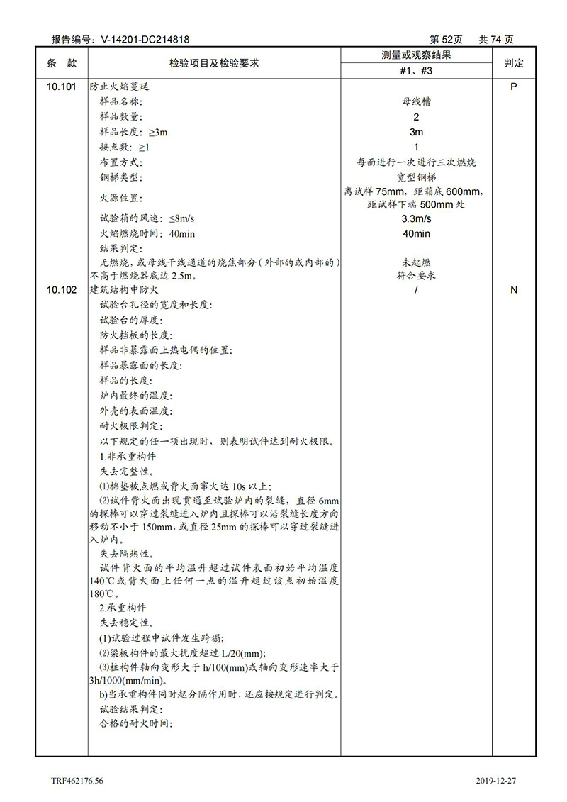 母線槽400A-1250A型式試驗報告_52